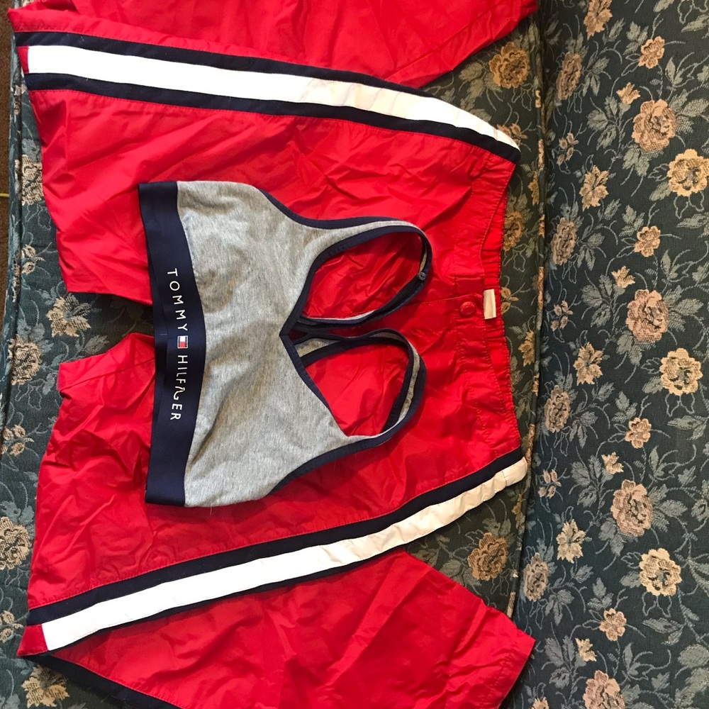 Vintage Tommy Hilfiger pants set with sport bra